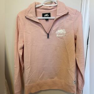 Baby Pink Roots Quarter Zip S